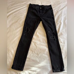 Ksubi Black Denim Skinny Jeans Stacked size 32”